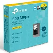 TP-Link USB WIFI Adapter - 300Mbps - TL-WN823N Wireless Mini USB Adapter, Mini-Sized Design, Wifi Sharing Mode, One-Button Setup, Support Windows XP/Vista/7/8/Mac OS X 10.7-10.10 - Open Box