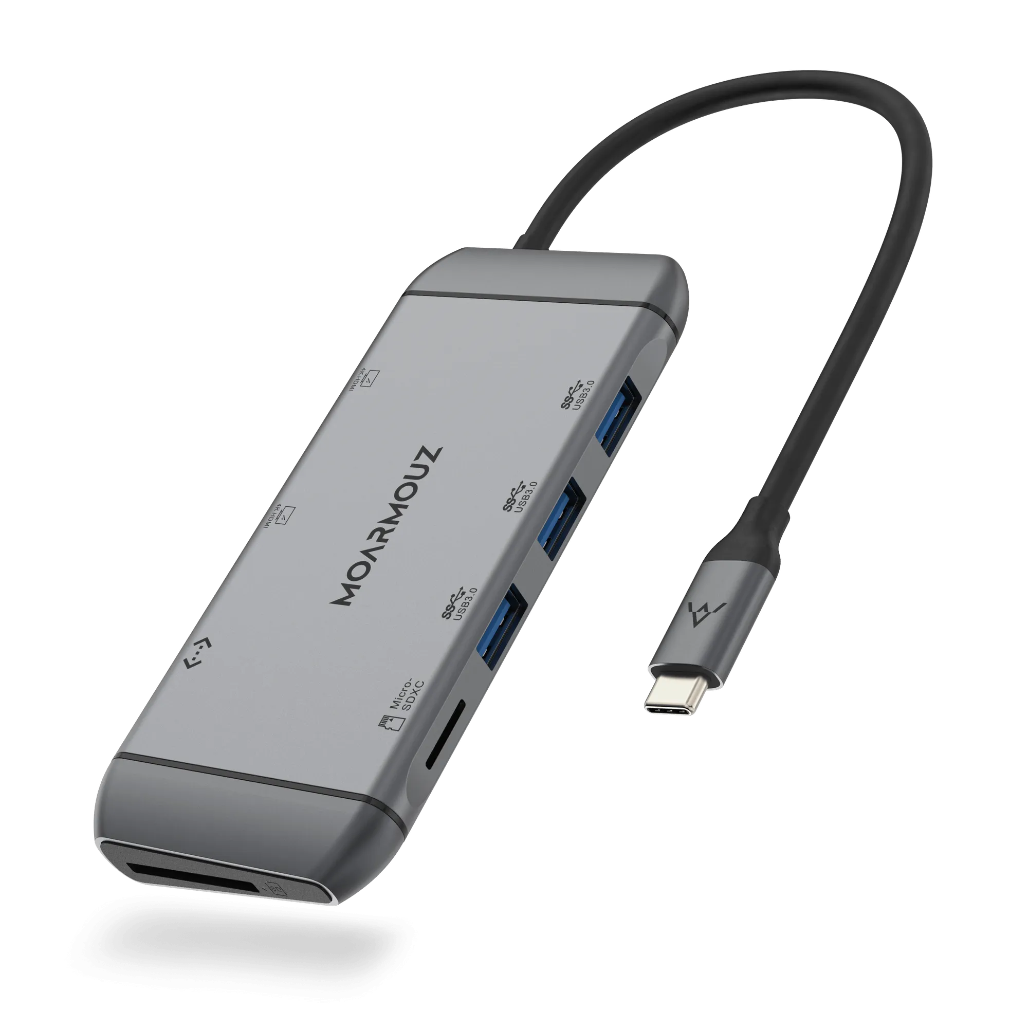 Type C (USB-C) 9 in 1 Dual HDMI Display Hub