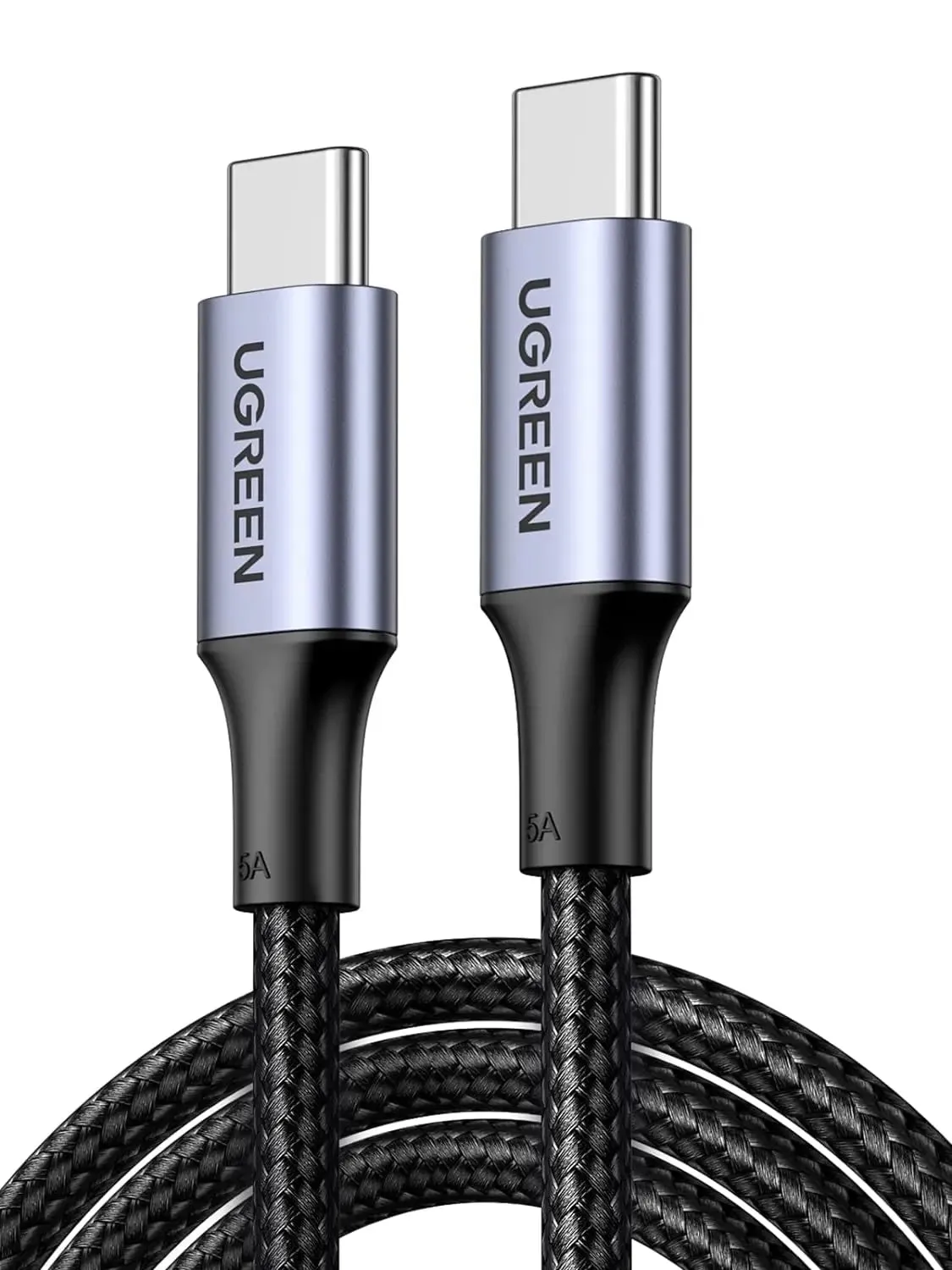 UGREEN 2M USB-C to USB-C Cable, 100W PD Charging Cord for Apple MacBook Pro, Huawei Matebook, iPad Pro 2018, Chromebook, Pixel 3 XL, Samsung Note 10 S10, Nintendo Switch (70429)