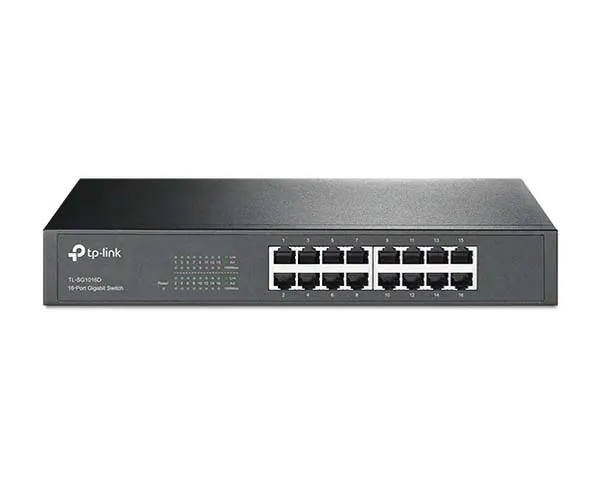 Unmanaged 16 Port Ethernet Switch, 10/100/1000Mbps, Desktop/Rackmount