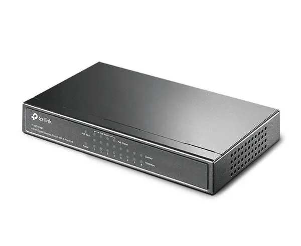 Unmanaged 8 Port Ethernet Switch with 4 PoE Ports, 10/100/1000Mbps