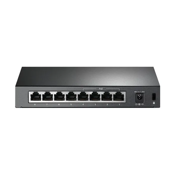 Unmanaged 8 Port Ethernet Switch with 4 PoE Ports, 10/100Mbps