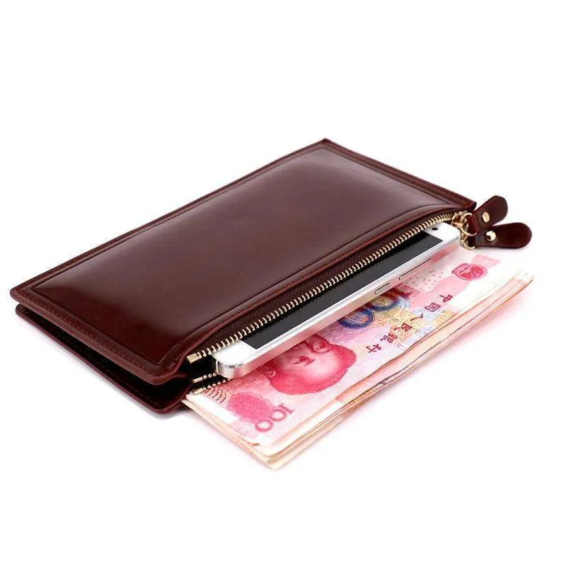 Vintage Long Card ID Holder Wallet