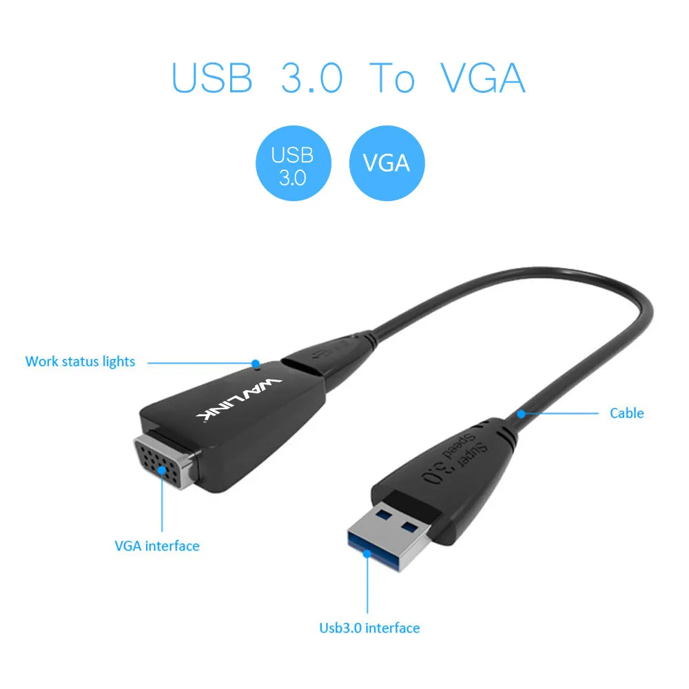 WavLink UG321V USB3.0 to VGA Adapter